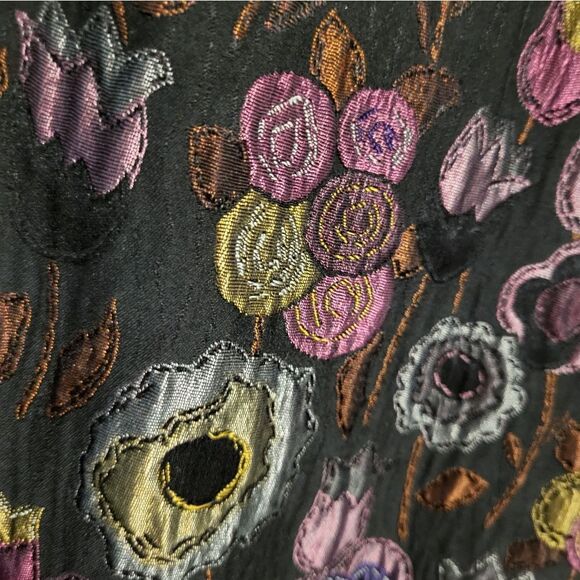 Yeohlee New York Vintage Gorgeous Silk Blend Floral Pencil Skirt, Size 8 - Picture 7 of 11